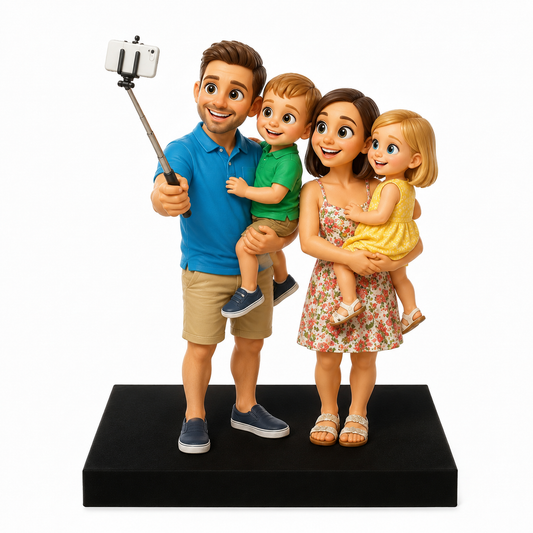 3D Italia – Miniature 3D Personalizzate Famiglia 4 Persone