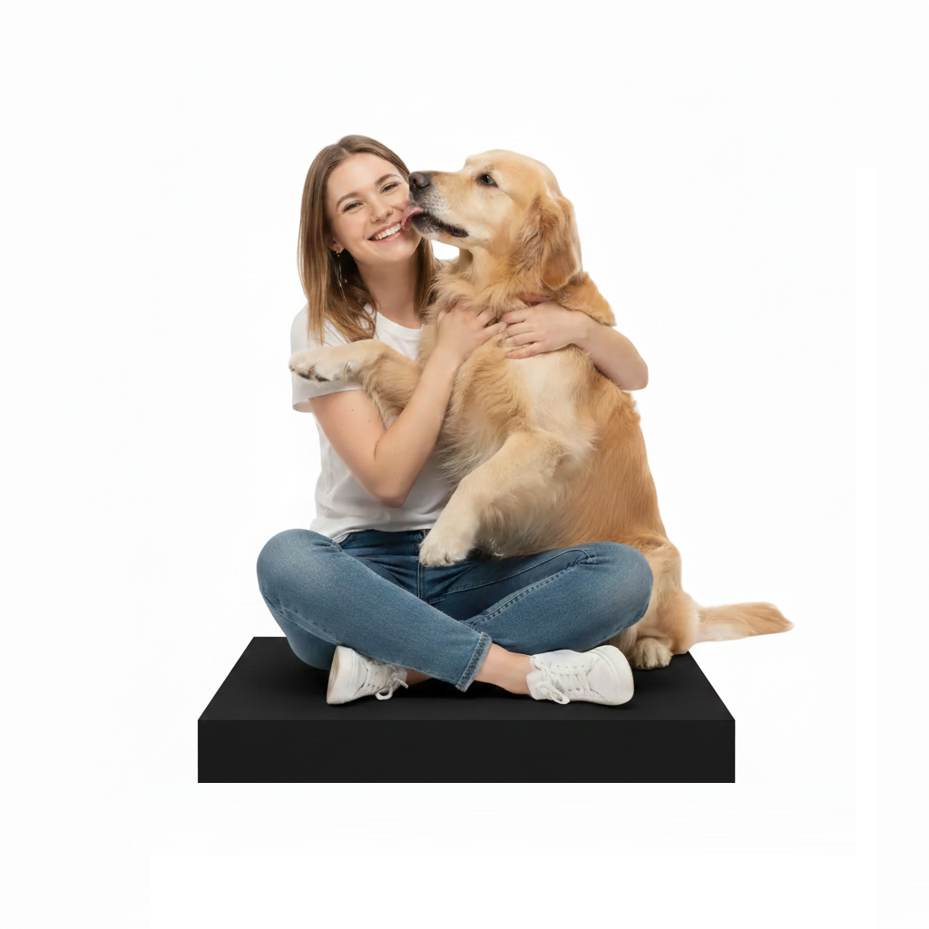 3D Italia Statua  Personalizzata - Persona e Cane Miniatura Realistica