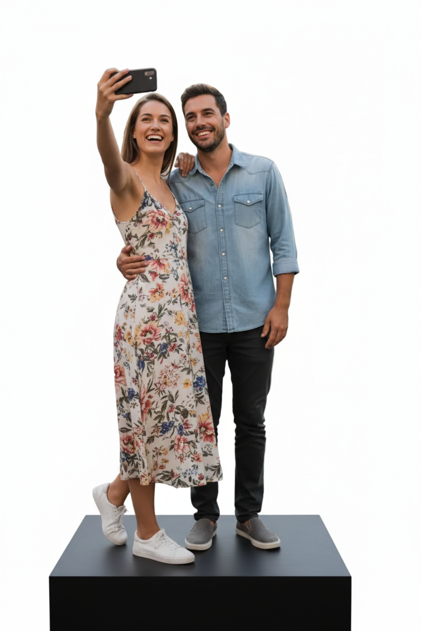3D Italia Statua  Personalizzata - 2 persone Miniatura Realistica