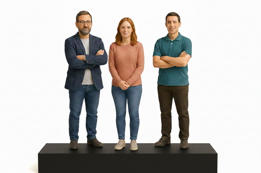 3D Italia Set Famiglia  Personalizzata - 3 Persone Miniatura Realistica