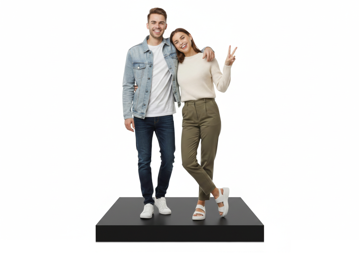 3D Italia Statua  Personalizzata - 2 persone Miniatura Realistica