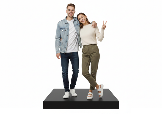 3D Italia Statua  Personalizzata - 2 persone Miniatura Realistica