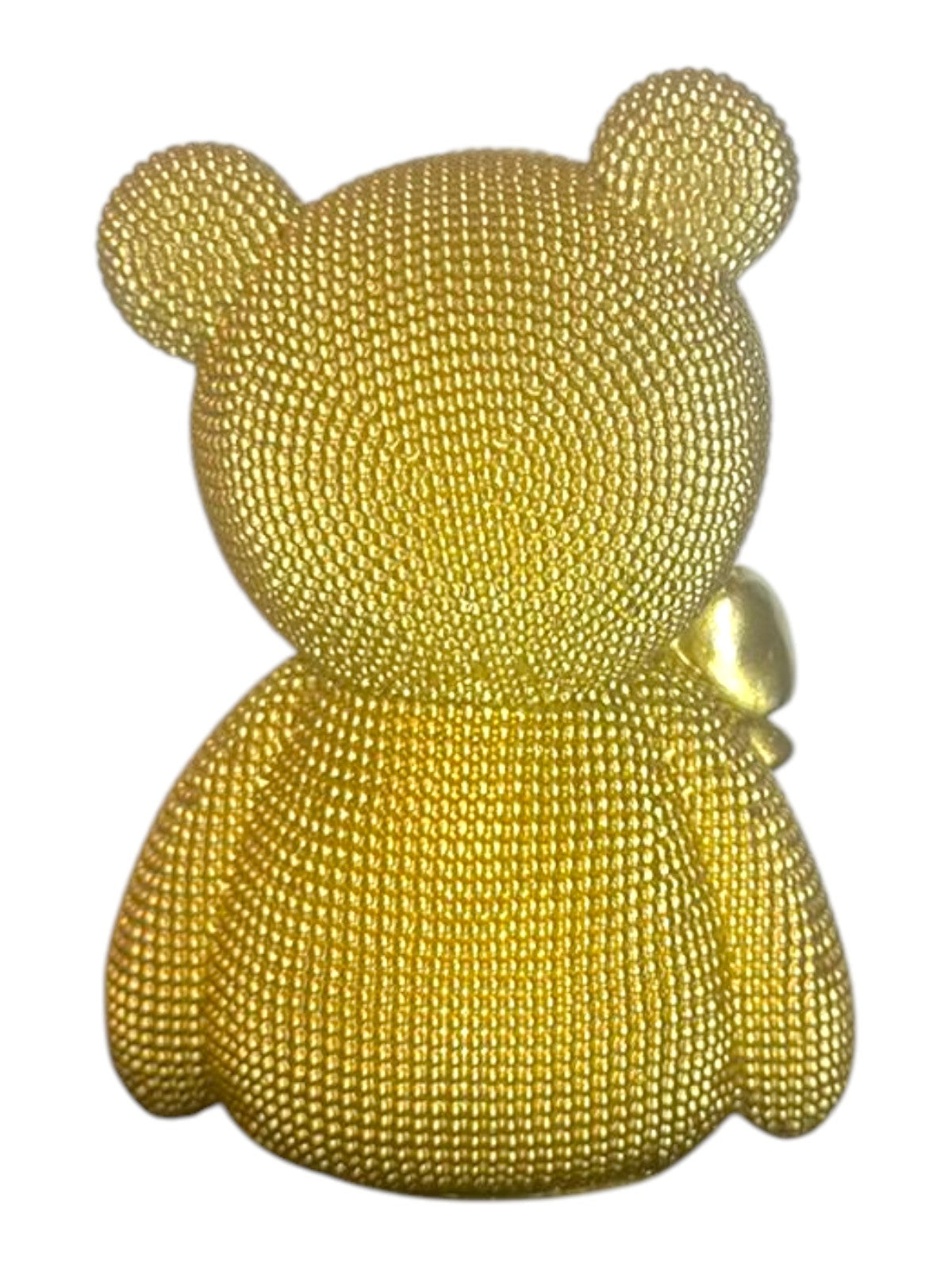 Orsacchiotto Decorativo Dorato – Scultura da Arredo (13 cm)