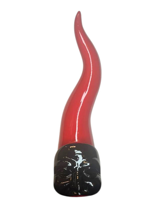 Corno Rosso Portafortuna Moderno – Scultura Decorativa (17 cm)