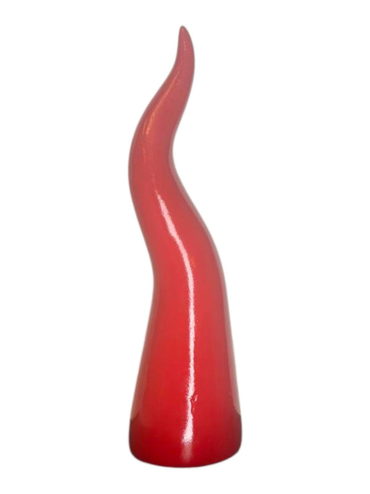 Corno Rosso Portafortuna Moderno – Scultura Decorativa (17 cm)